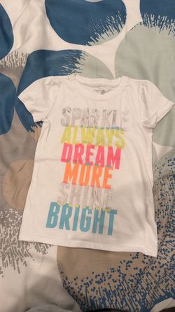 Gap Girls White Graphic Tee