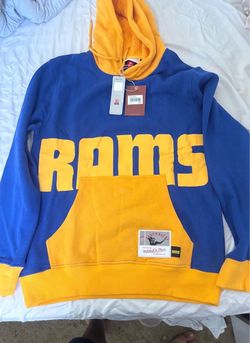 Los Angeles Rams Mitchell & Ness Big Face 5.0 Pullover Hoodie - Royal