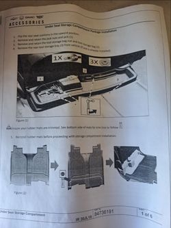 New Silverado Sierra  Under seat factory GM seat storage box