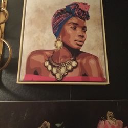 African Woman Painting 