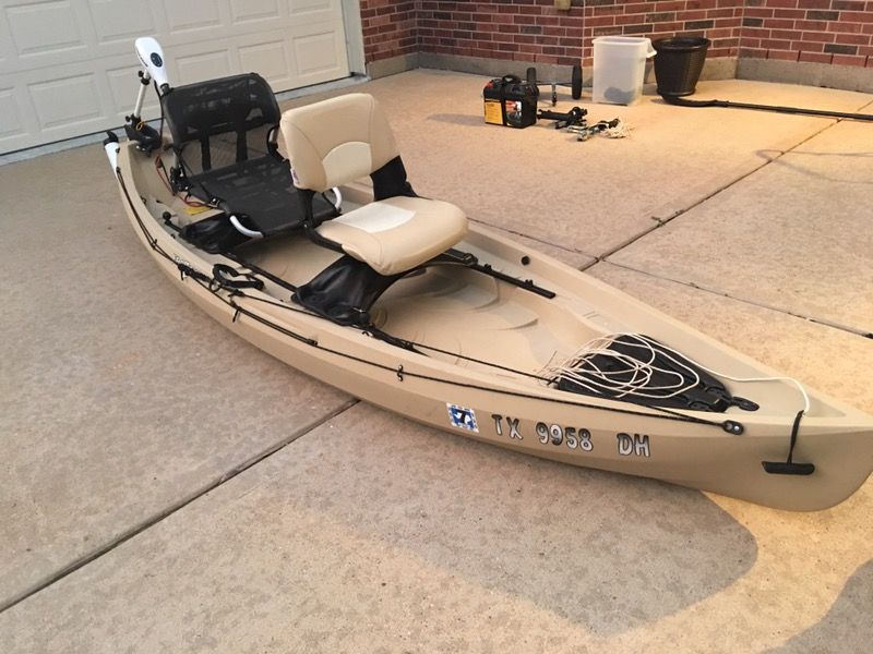 NuCanoe Frontier 12 kayak with trolling motor