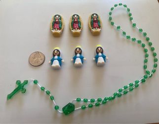 Catholic Mini Figures & Rosary