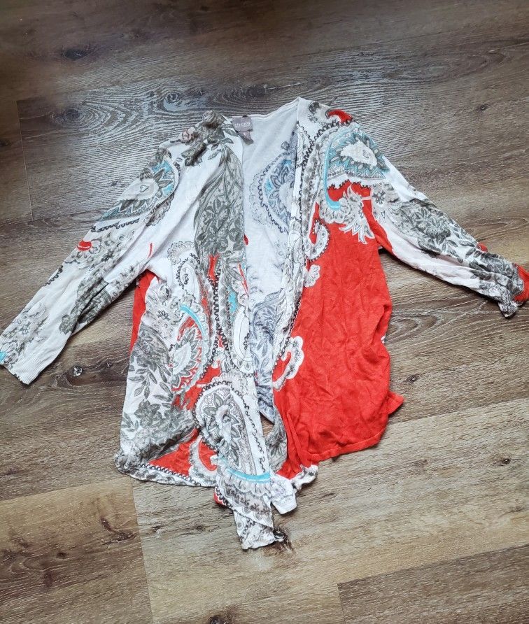 CHICO'S cardigan WOMEN SIZE 3