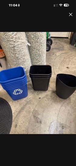 Plastic trash cans