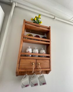 wooden shelf 