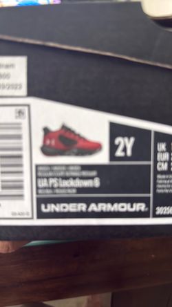 Under Armor basketball shoes size 2y