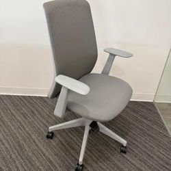 Haworth Very Silver Fully Loaded Chrome Base & Lumbar