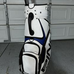 Leather PING Golf Bag + Titleist Irons 