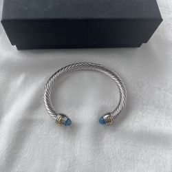 David Yurman Blue Topaz 7mm Classic Bracelet