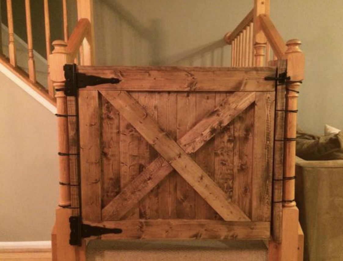 Custom wood baby gate