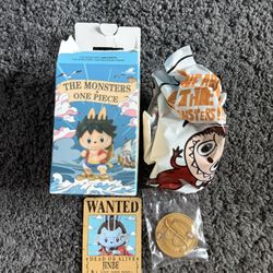 Authentic Popmart The Monsters One Piece Jinbe Figure Brand New Open Box 