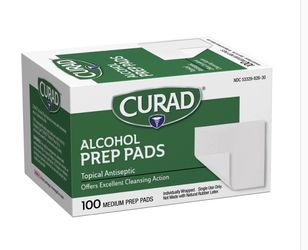 Curad Alcohol Prep Pads 100 Count