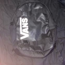 Black Unisex Vans Laptop Backpack 