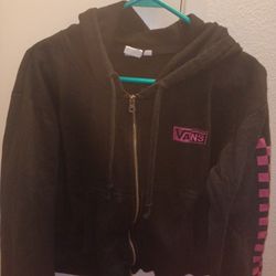 Vans Crop Hoodie Size Large 