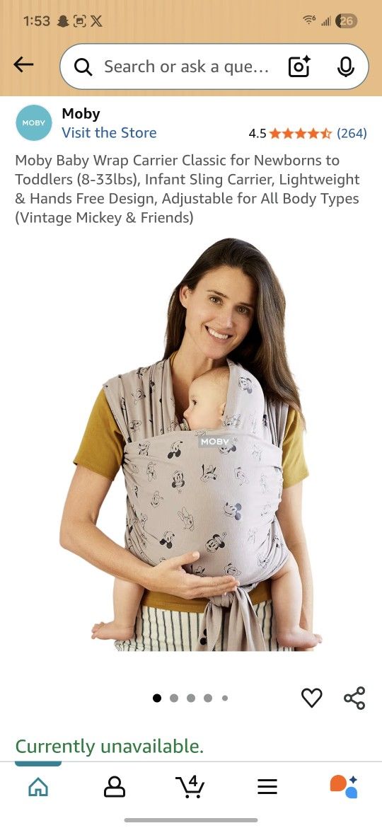 Moby Baby Wrap