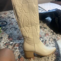 White Cowgirl Boots 