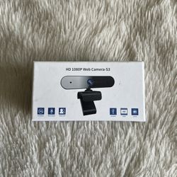 1080P Webcam with Microphone HD Web Camera S3 for Computer, Desktop, Laptop, PC, Live