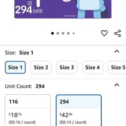 Luvs Size 1 Diapers