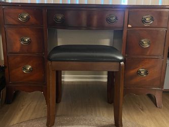 Vintage Desk with Stool