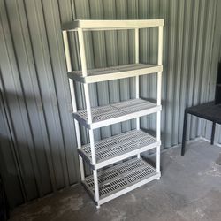 18x36x72” White Plastic Storage Shelves Organizing Shelving Stand Furniture