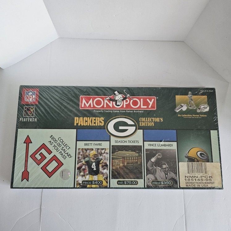 Monopoly Green Bay Packers Collector's Edition Board Game 2003 Brand New Sealed!