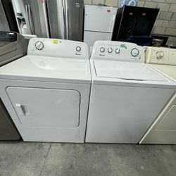 Amana Set Washing Machine & Electric Dryer. 