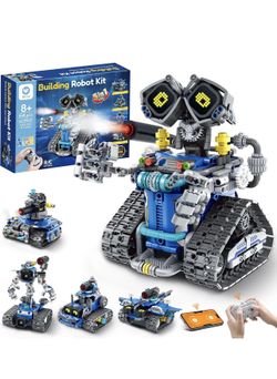 Sillbird STEM Robot Building Kit with Remote Control Gifts for Boys 8-14 Coding Robotic Toy, Birthday Presents for Kids Ages 8+, App-Controlled, Build