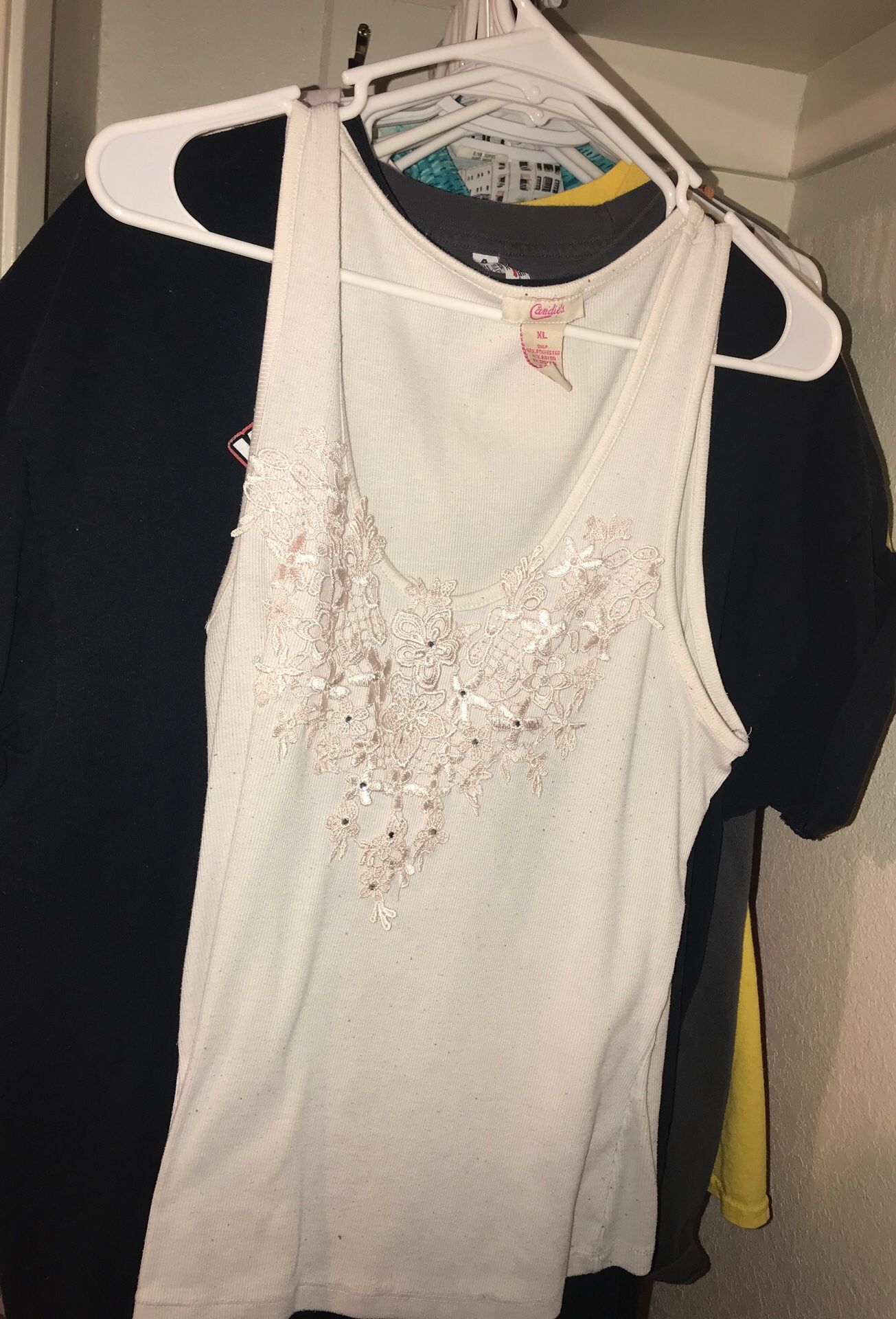 White tank top