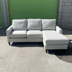 *Free Delivery* Gray Sectional Couch Sofa w/ Reversible Chaise