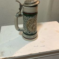 The Strike Rainbow Trout At Point English Setter Beer Stein