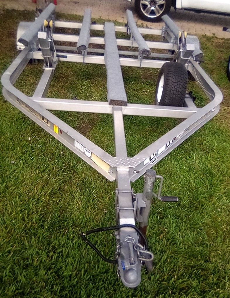 Aluminum Heavy Duty Double Jet Ski Trailer. Excellent Condition. Ready To Load...