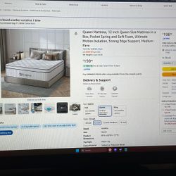 Mattress (less than 1 year of use)