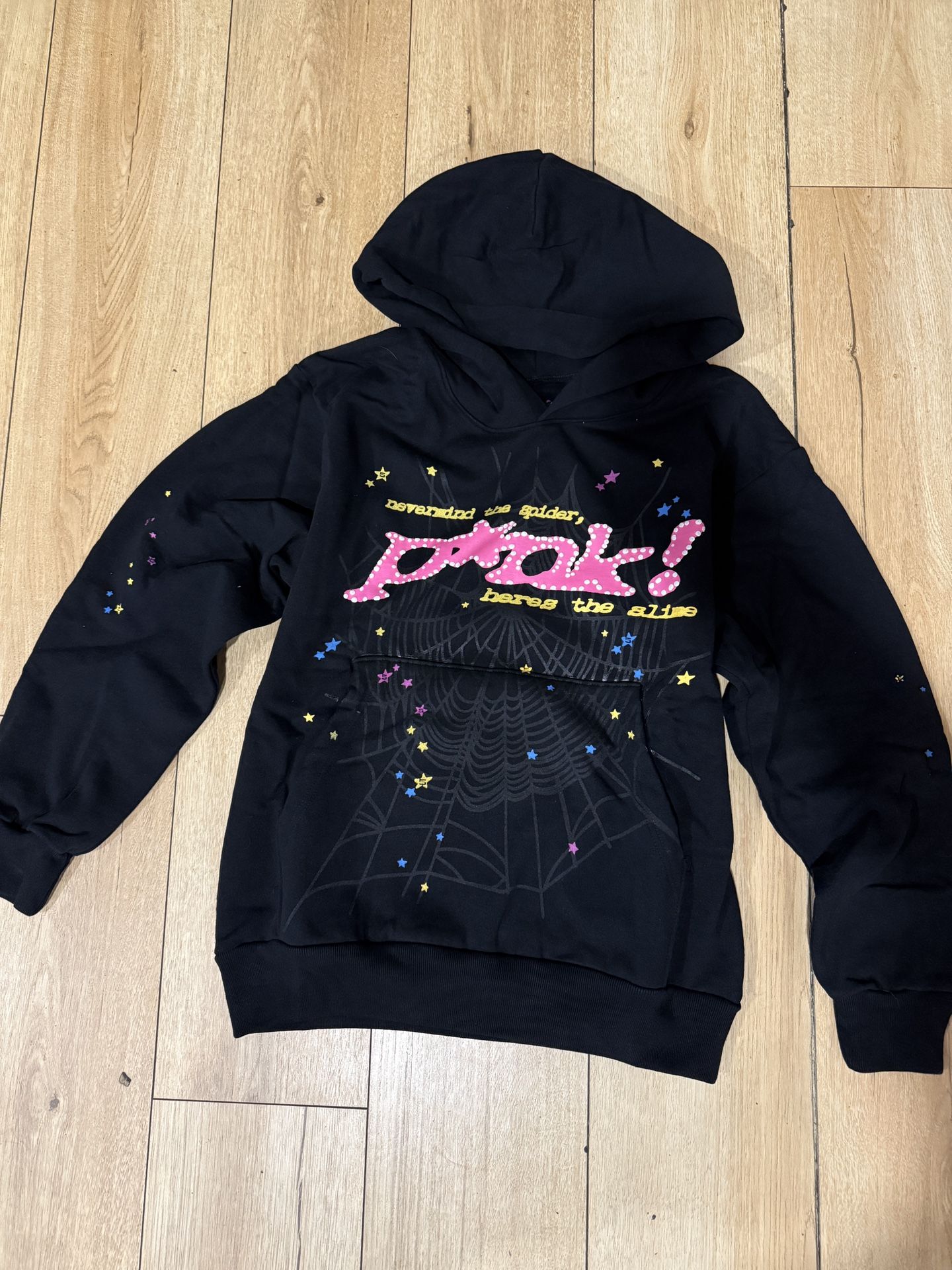 Spyder Hoodie Black N Pink