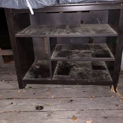 Dark Brown Wood Tv Stand 