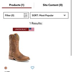 JASE Double H Boots (size 8)