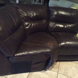 Center Leather Couch From RC Wiley Sectional