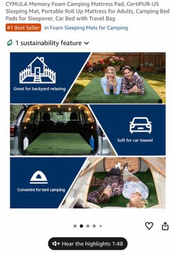 Camping mattress