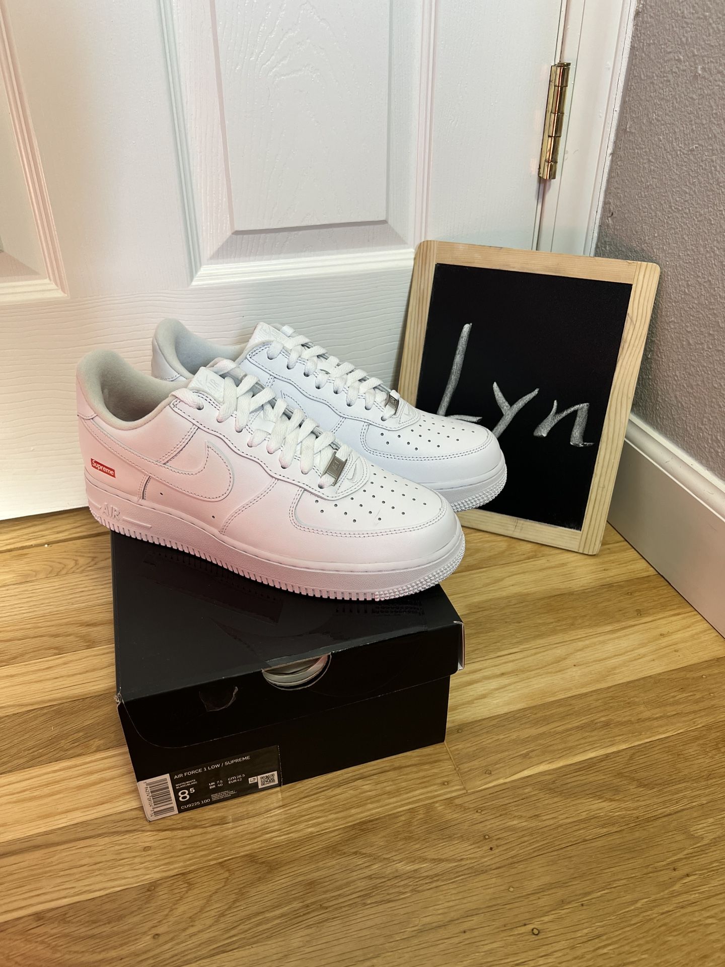 New! Supreme Nike air force 1 low white - www.disolcolor.com