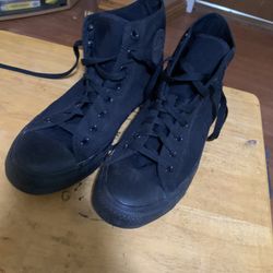 Black High Top Converse Men’s 9