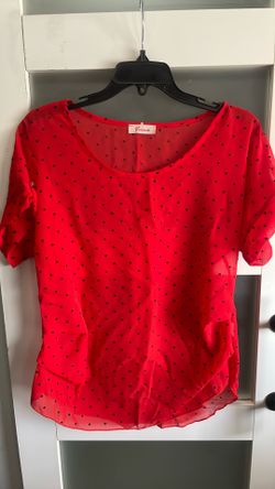 Sheer Red top