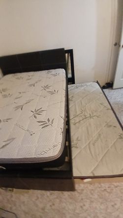 Full Bed With Twin Pull Out Mattress Included
