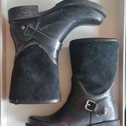 Ugg Sivada Moto Rain Boot Women's size 8