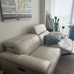 Dania 88” Reclining Leather Sofa