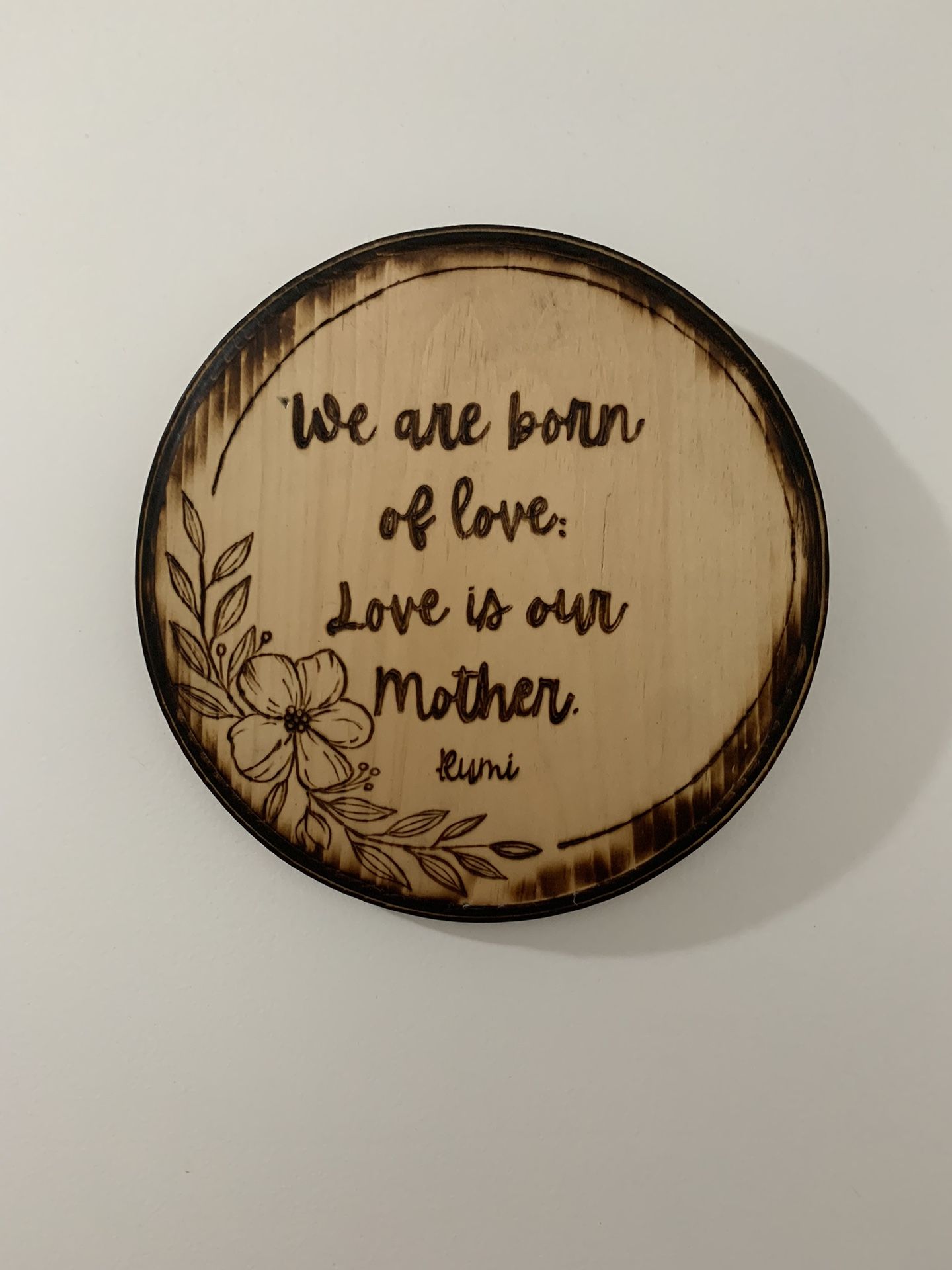 Gift For Mom - Woodburned art