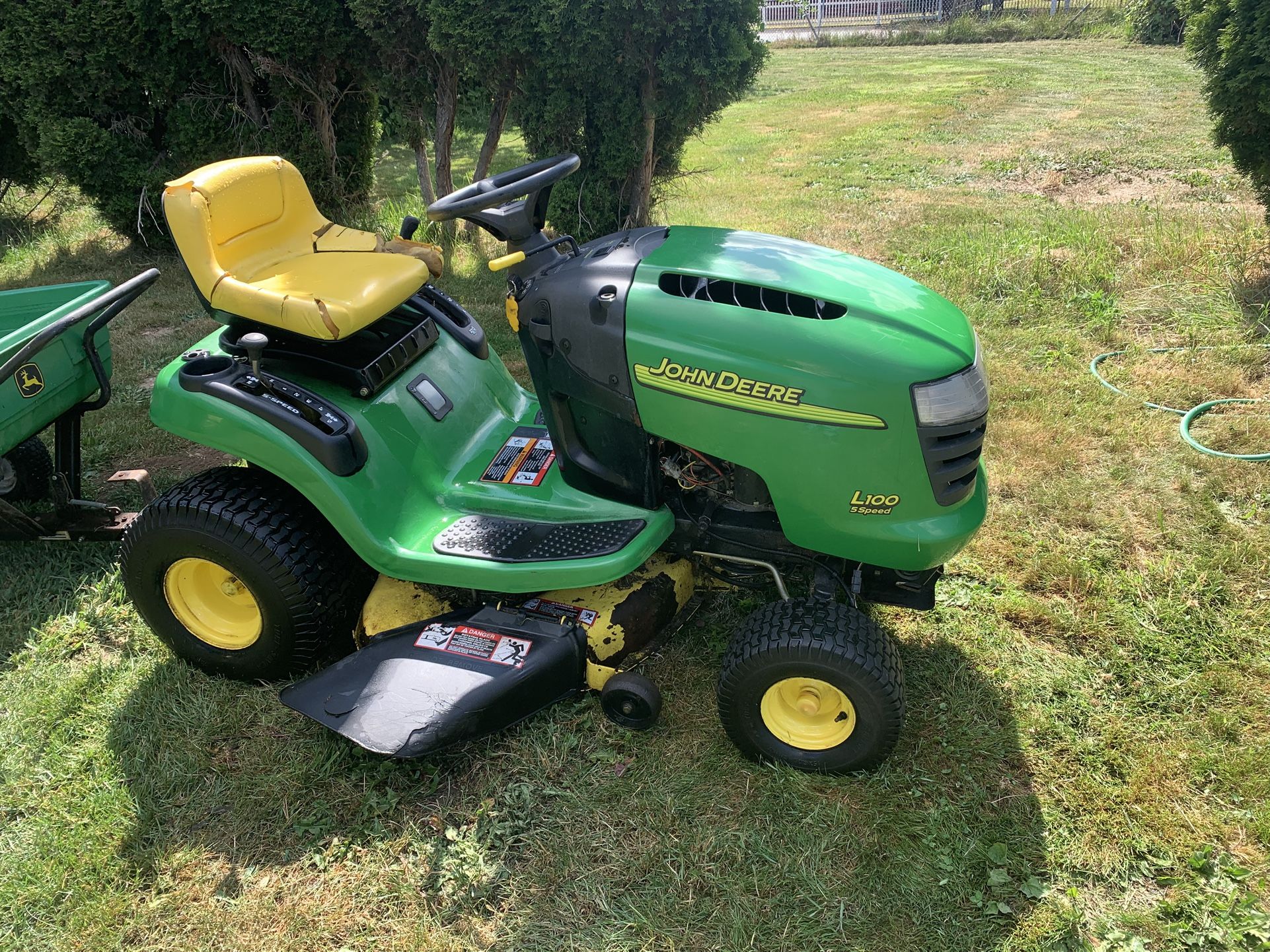 John Deere Mower And Trailer For Sale