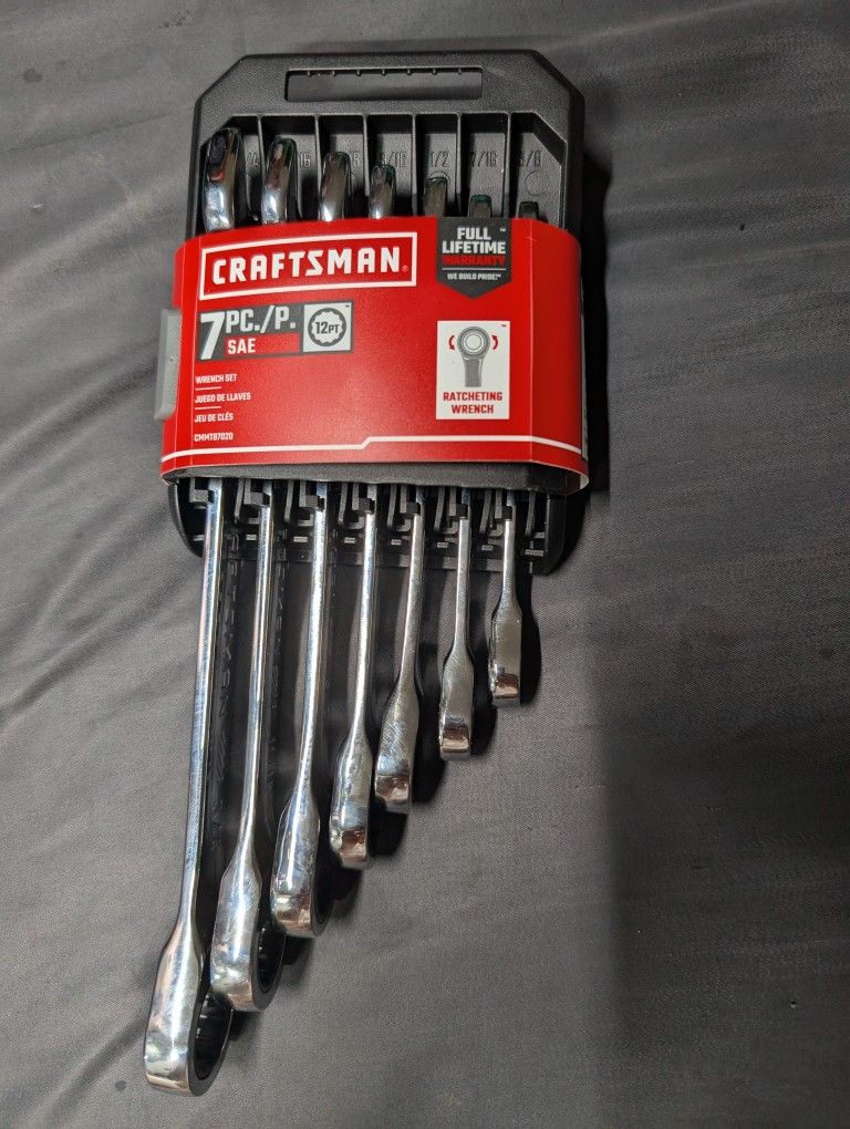 Craftsman 7pc Ratcheting Wrench Set (Sae)