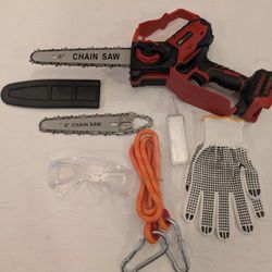 DEMIMA
Mini Chainsaw compatible with Miwaukee M18 Battery, 8-Inch and 6-Inch 2-IN-1 Cordless Electric Chain saw with Brushless Motor 