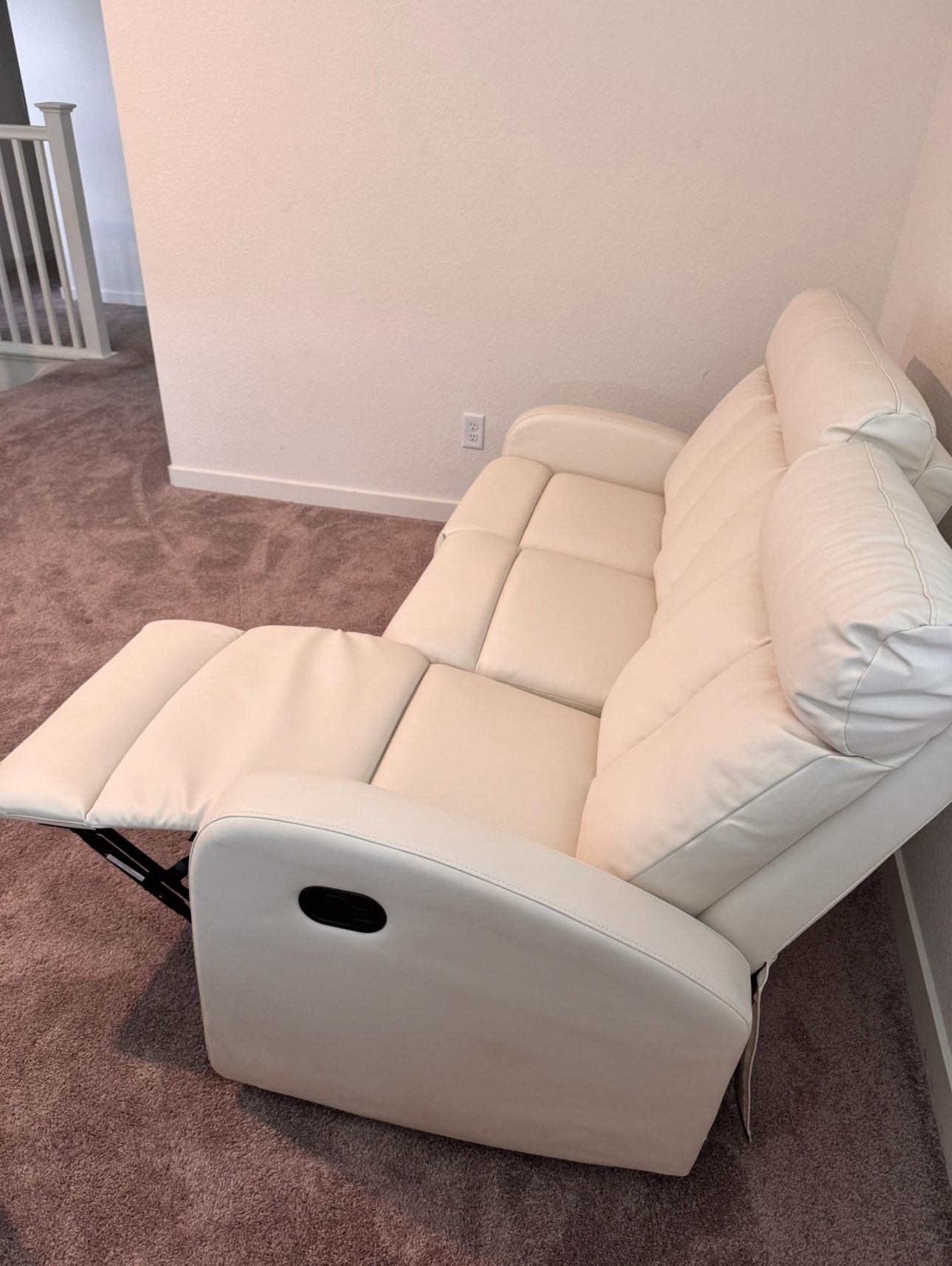 Moving Sale! Faux Leather Couch Set