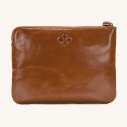 VTG: (New) Patricia Nash 100% Leather Hand Pouch 