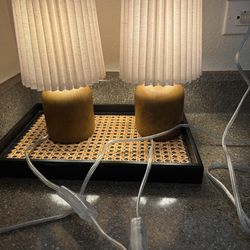 Set of Two Mini Table Lamps